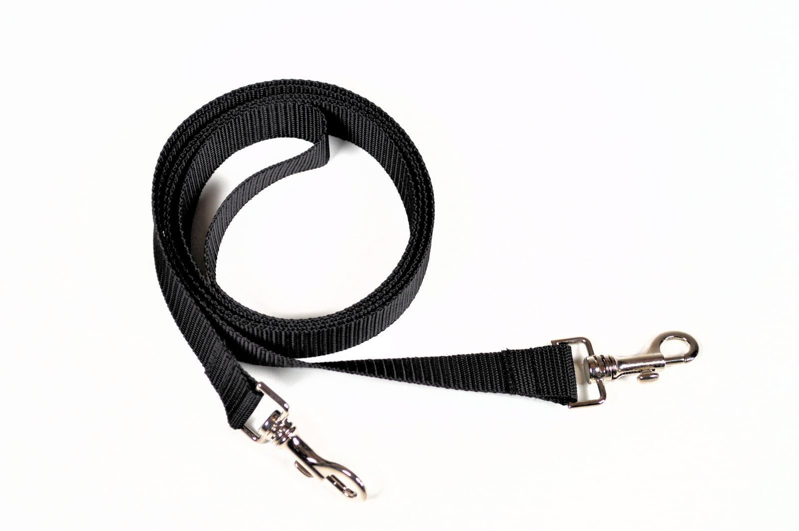 Schlittenleine mit Karabinern schwarz